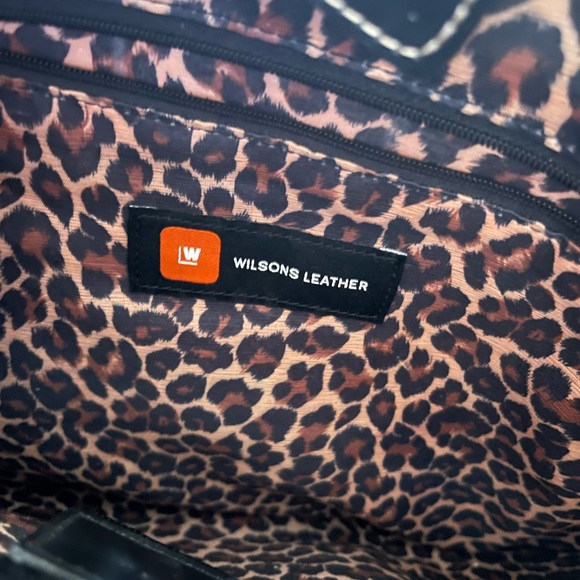 Black Wilson s leather professional bag - Picture 3 of 4